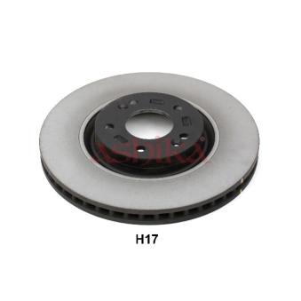 Jeu de 2 disques de frein avant ASHIKA OEM 517122T100