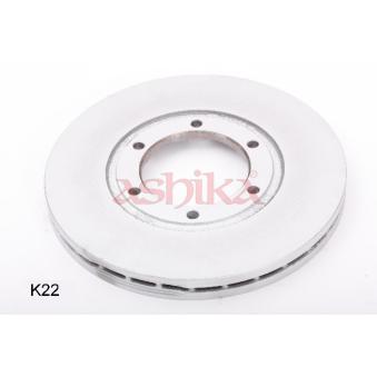Jeu de 2 disques de frein avant ASHIKA 60-0K-K22