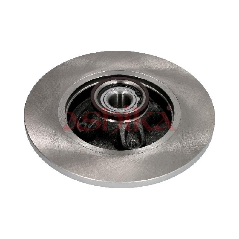 Jeu de 2 disques de frein arrière ASHIKA 61-00-0601C - Visuel 1