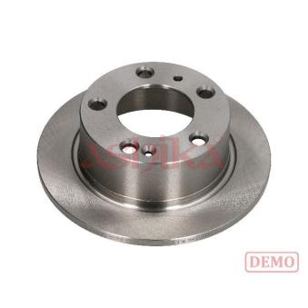 Jeu de 2 disques de frein arrière ASHIKA 61-00-0613C