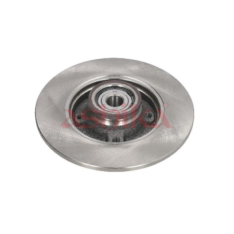 Jeu de 2 disques de frein arrière ASHIKA 61-00-0618 - Visuel 2