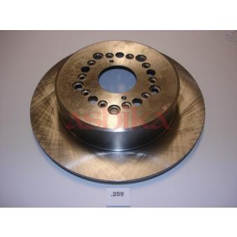 Jeu de 2 disques de frein arrière ASHIKA 61-02-259