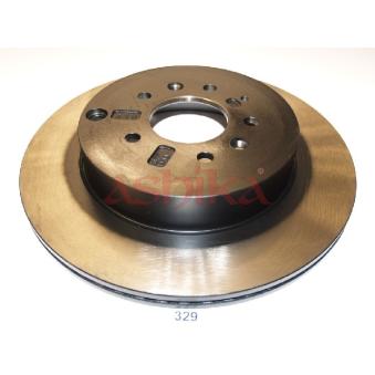 Jeu de 2 disques de frein arrière ASHIKA 61-03-329