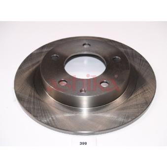 Jeu de 2 disques de frein arrière ASHIKA 61-03-399