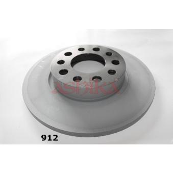 Jeu de 2 disques de frein arrière ASHIKA 61-09-912