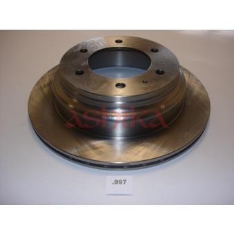 Jeu de 2 disques de frein arrière ASHIKA 61-09-997