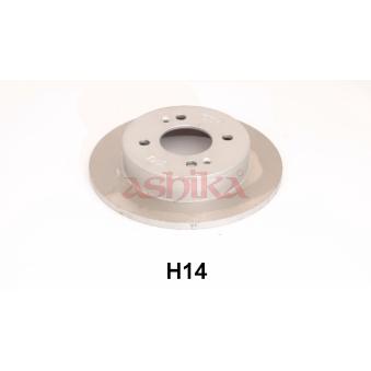 Jeu de 2 disques de frein arrière ASHIKA 61-0H-H14