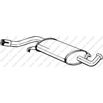 Silencieux central BOSAL 105-153