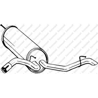 Silencieux arrière BOSAL 105-227