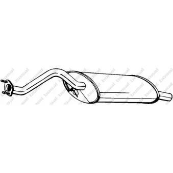 BOSAL 115-503 - Silencieux arrière