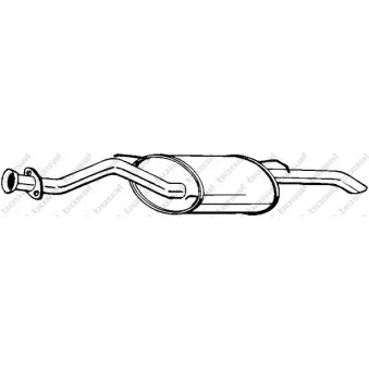 Silencieux arrière BOSAL 115-765