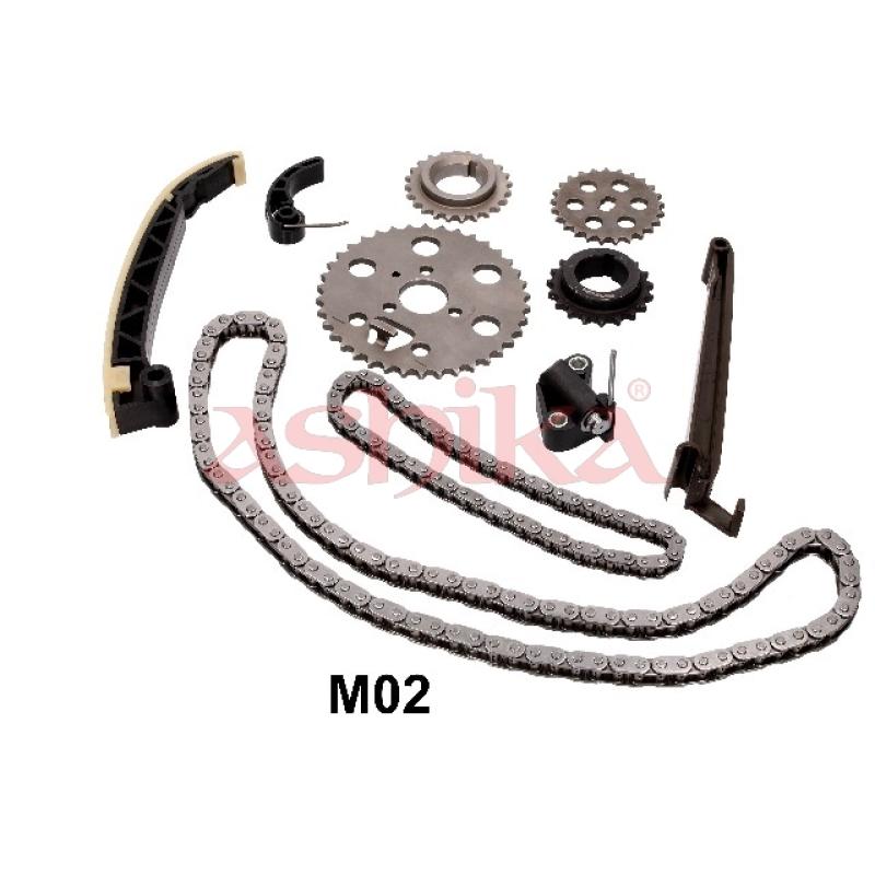 Kit de distribution par chaîne ASHIKA KCKM02 - Visuel 1