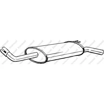 Silencieux arrière BOSAL 135-427