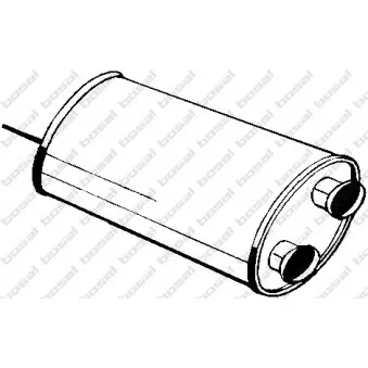 Silencieux central BOSAL 135-531