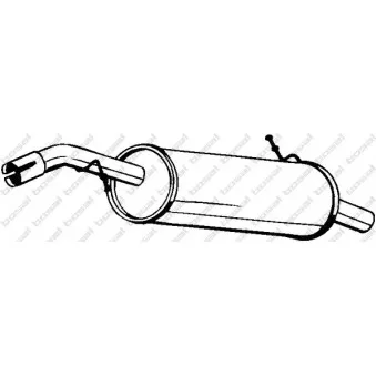 Silencieux arrière BOSAL OEM 1726XR