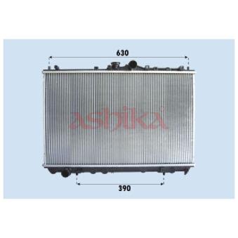 Radiateur, refroidissement du moteur ASHIKA RDA163027