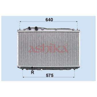 Radiateur, refroidissement du moteur ASHIKA RDA193022
