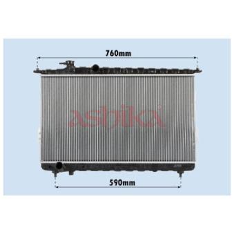 Radiateur, refroidissement du moteur ASHIKA RDA283095