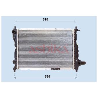 Radiateur, refroidissement du moteur ASHIKA RDA313024