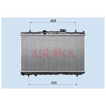 Radiateur, refroidissement du moteur ASHIKA OEM 253102F040