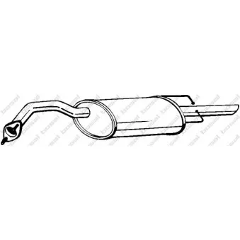 Silencieux arrière BOSAL 141-137