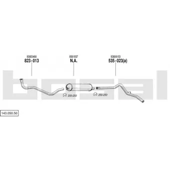 Echappement BOSAL 143.050.50