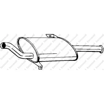 Silencieux arrière BOSAL 145-023
