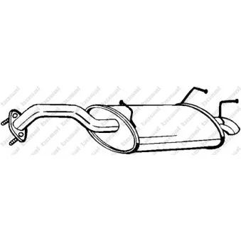 Silencieux arrière BOSAL 145-115