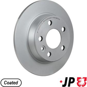 Jeu de 2 disques de frein arrière JP GROUP [1163206700]