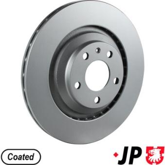 Jeu de 2 disques de frein arrière JP GROUP OEM 4F0615601D