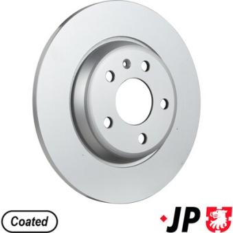 Jeu de 2 disques de frein arrière JP GROUP OEM 8K0615601J