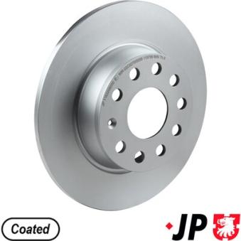 Jeu de 2 disques de frein arrière JP GROUP OEM 5QD615601A