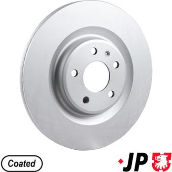 Jeu de 2 disques de frein arrière JP GROUP OEM 4H0615601D