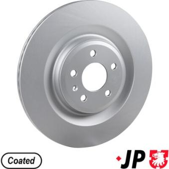 Jeu de 2 disques de frein arrière JP GROUP OEM 4H0615601P