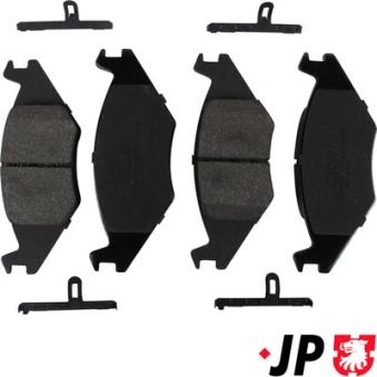 Jeu de 4 plaquettes de frein avant JP GROUP OEM 191698151K
