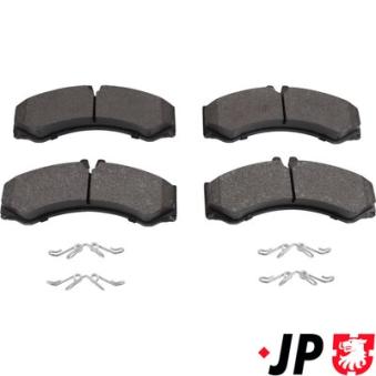 Jeu de 4 plaquettes de frein avant JP GROUP OEM 0034201720