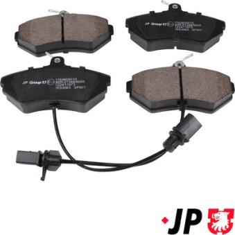 Jeu de 4 plaquettes de frein avant JP GROUP OEM 8E0698151N