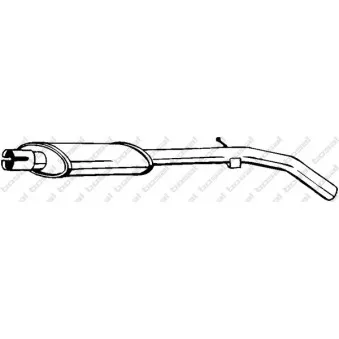 BOSAL 148-125 - Silencieux central
