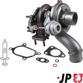 Turbocompresseur, suralimentation JP GROUP OEM 04411253