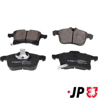 Jeu de 4 plaquettes de frein avant JP GROUP OEM 1605996 Jeu de 4 plaquettes de frein avant JP GROUP OEM 1605996