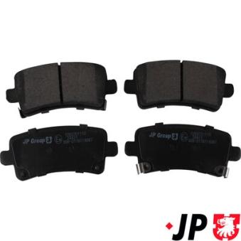 Jeu de 4 plaquettes de frein arrière JP GROUP OEM 1605103
