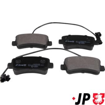 Jeu de 4 plaquettes de frein arrière JP GROUP OEM 4406000Q0H