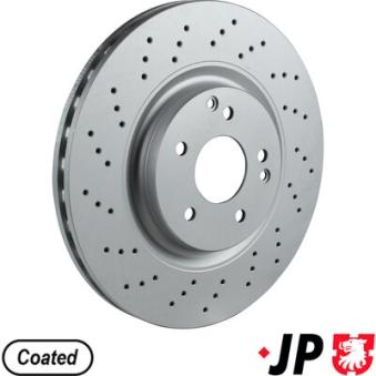 Jeu de 2 disques de frein avant JP GROUP OEM A2034211312