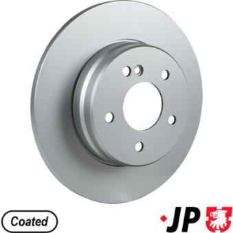 Jeu de 2 disques de frein arrière JP GROUP OEM 210423051264