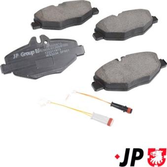 Jeu de 4 plaquettes de frein avant JP GROUP OEM 0034209920