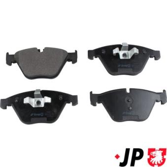 Jeu de 4 plaquettes de frein avant JP GROUP OEM 34116780711