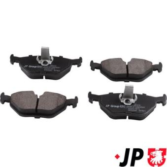 Jeu de 4 plaquettes de frein arrière JP GROUP OEM 34212157591