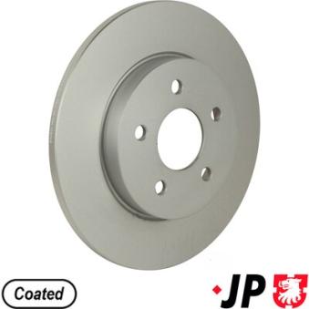 Jeu de 2 disques de frein arrière JP GROUP OEM C2S9231