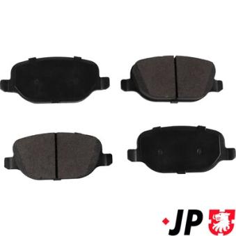 Jeu de 4 plaquettes de frein arrière JP GROUP OEM 77363819