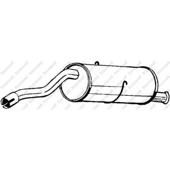 Silencieux arrière BOSAL 148-965